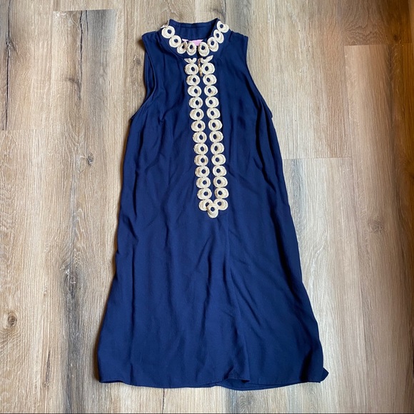 NWT Lilly Pulitzer Navy Blue Jane Shift Dress - Picture 4 of 10